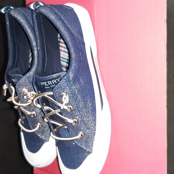 Sperry pier wave navy/rose gold slip on shoes - Picture 3 of 6